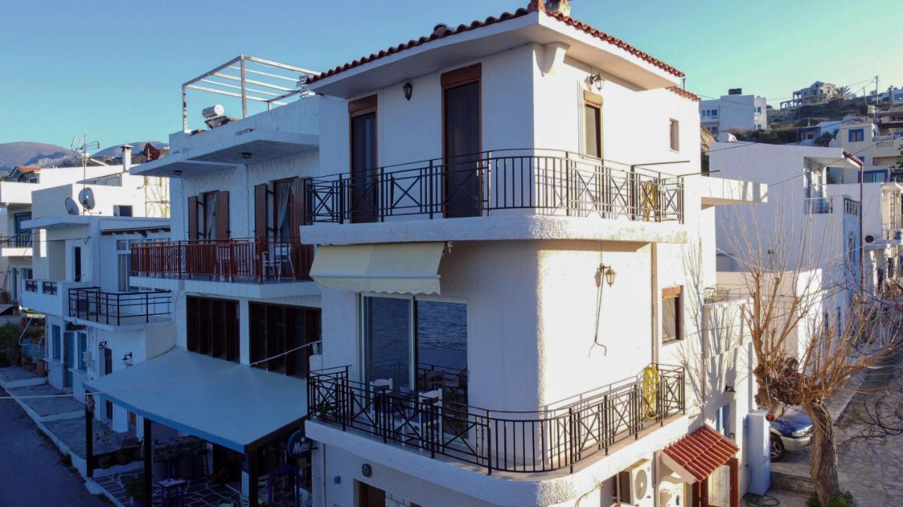 The Island House - Family Size Apt - Overlooking The Aegean - 3 Steps From The Beach Mochlos Exterior foto